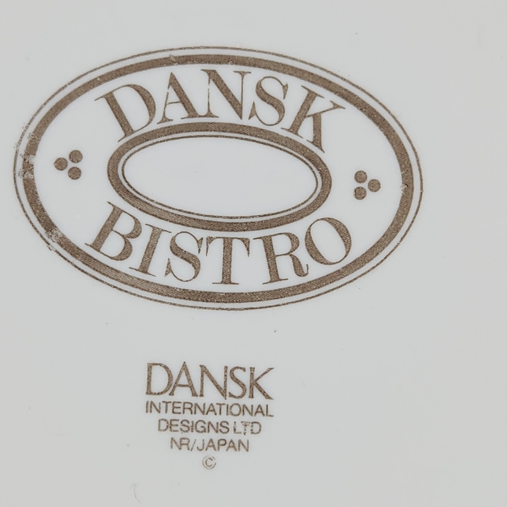 Dansk Bistro Kronborg Red Berries & Leaves Trim Saucers Vintage Dansk NR Japan - Picture 14 of 14